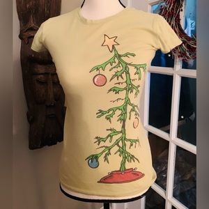 L.O.L. Vintage Charlie Brown Tree Holiday Tee Shirt